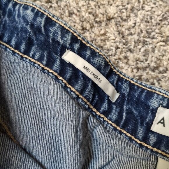 Ava & Viv Women's 20 Midi No Gap Waistband Shorts Denim Plus Summer - Picture 4 of 8